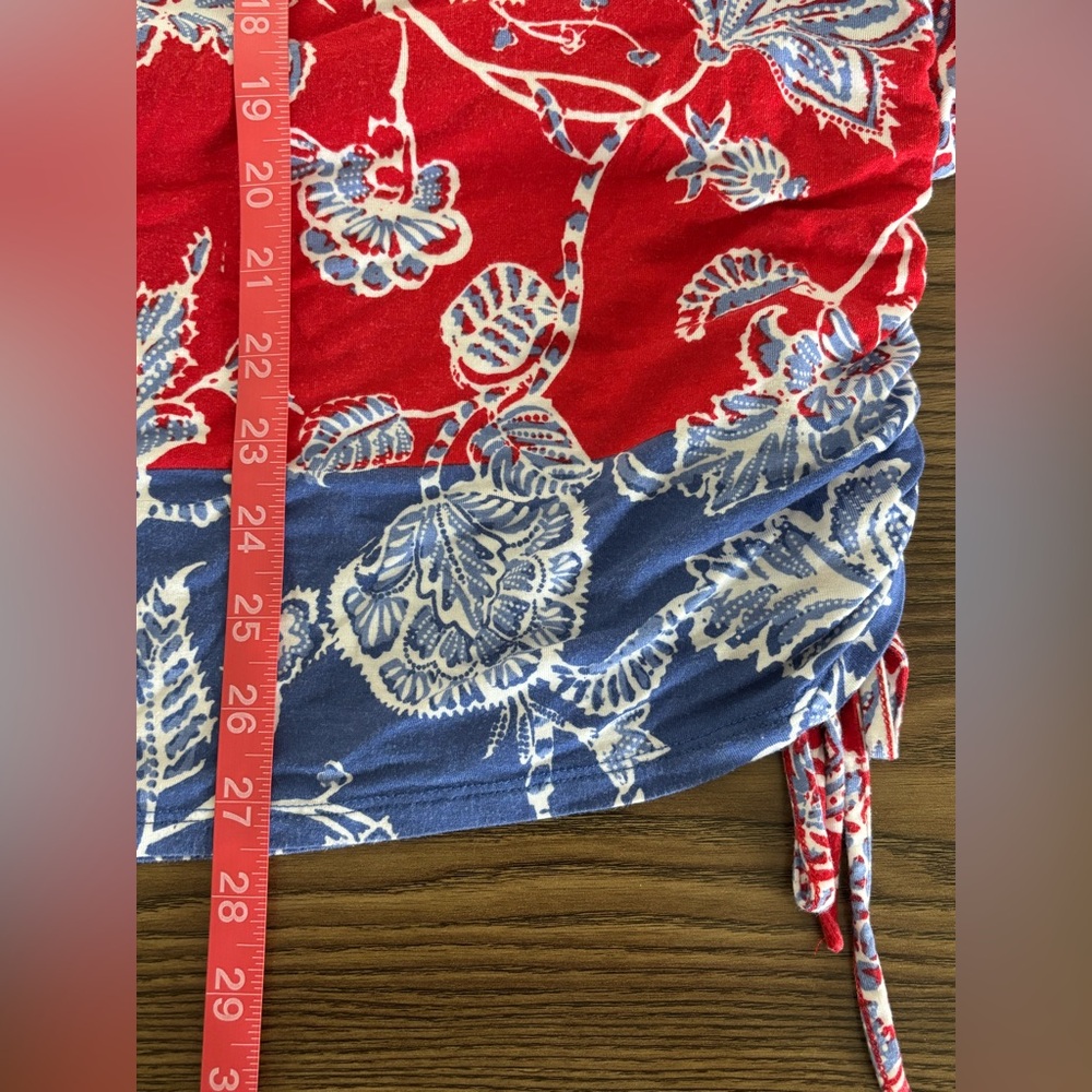 Ruby Rd. Red and Blue Floral Tunic - Picture 6 of 6